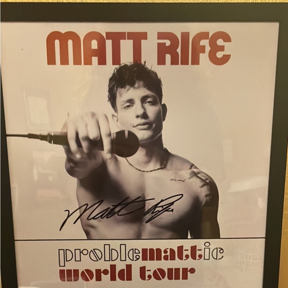 Matt Rife Signed Poster (Framed)